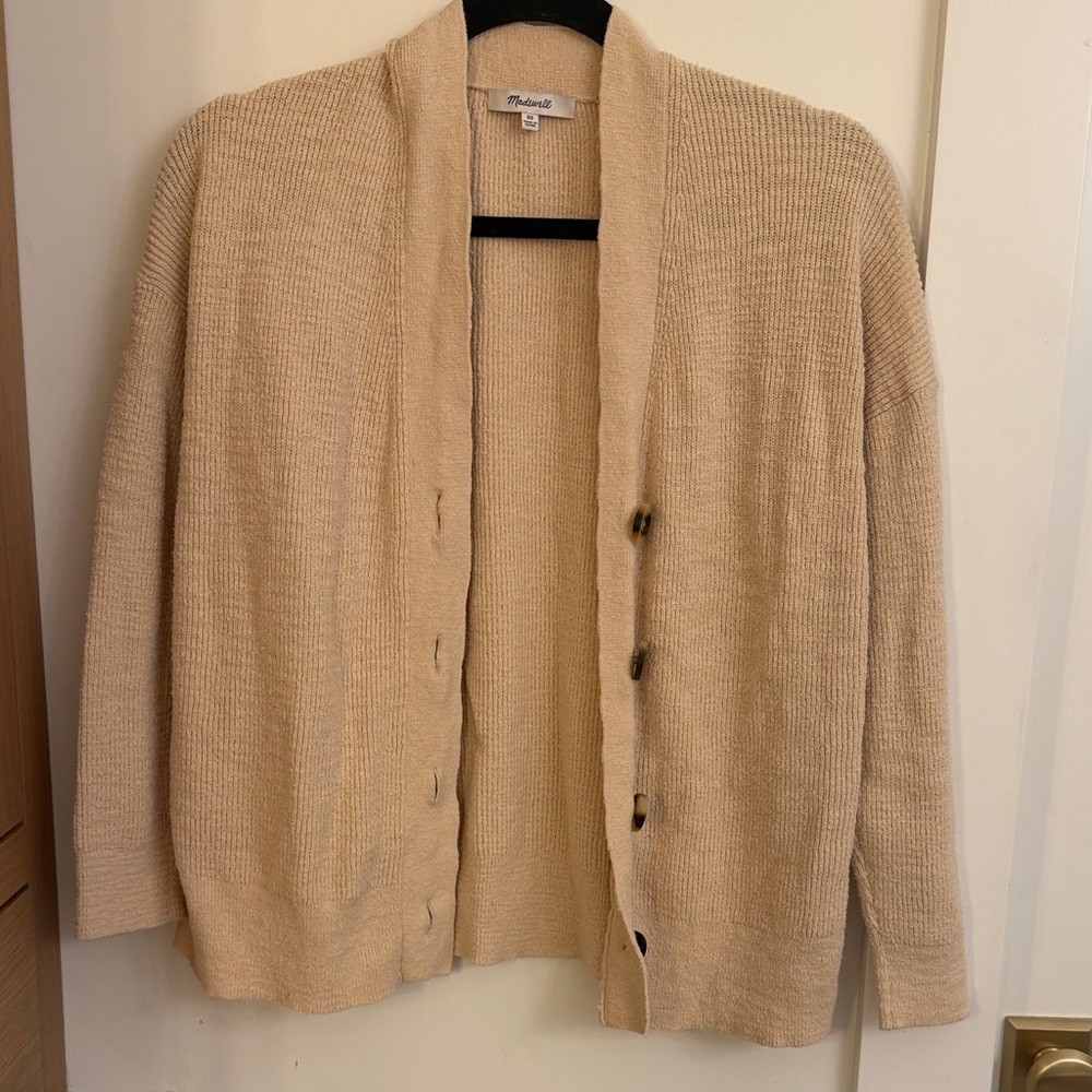 Madewell Beige Women's Cardigan Sweater